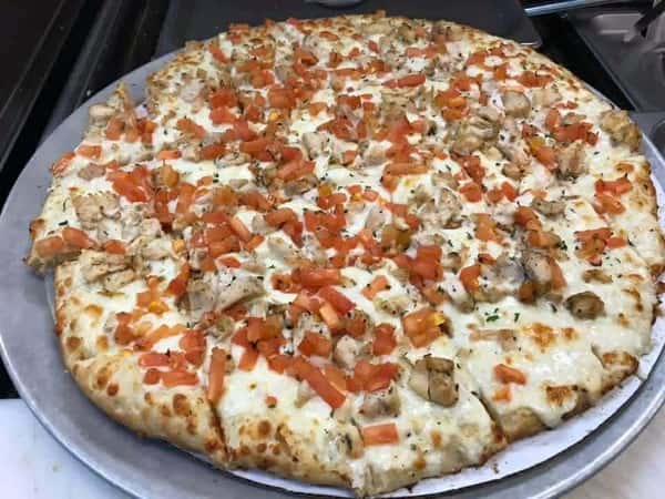 Chicken Alfredo Pizza