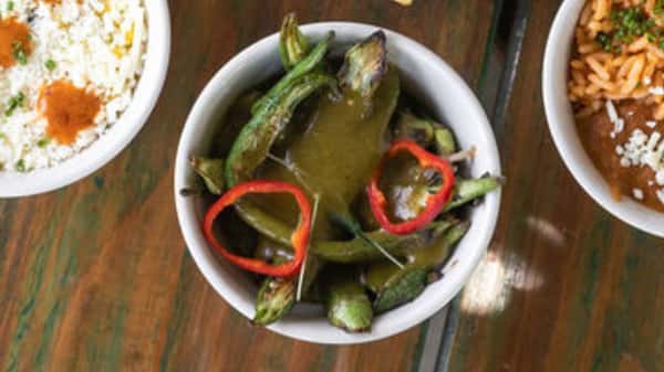 Blistered NC Okra (Lunch Side)