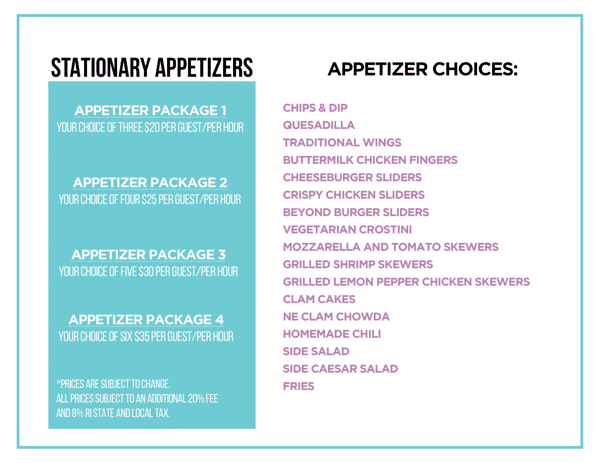 Stationary Appetizers