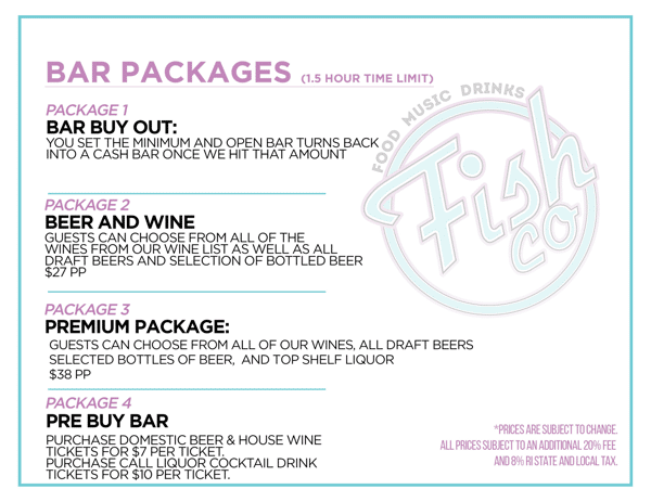 Bar Packages