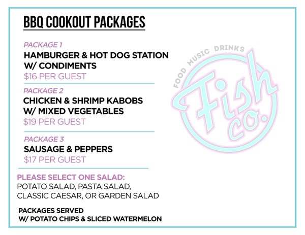 BBQ Cookout Packages