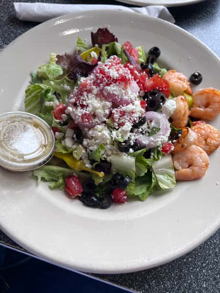 Greek Salad with shrimp