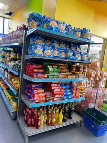 cookies and snack selection in grocery store