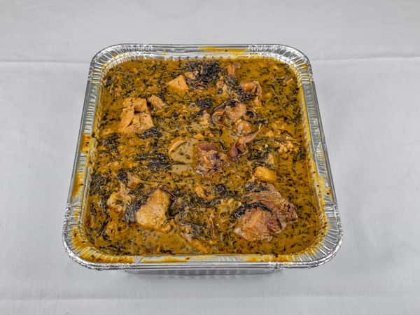 SMALL PAN OF BITTERLEAF SOUP