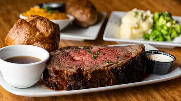 Our Famous Prime Rib Now served Everyday! While supplies last.