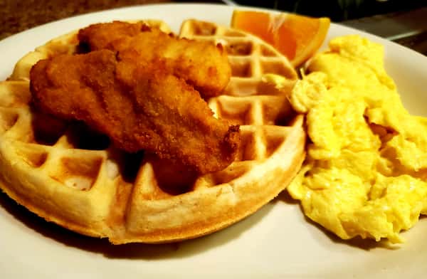 Chicken-Waffle & Eggs*