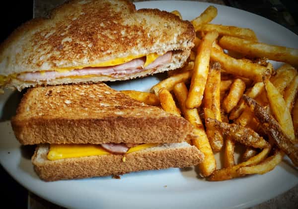 Grilled Ham & Cheese with Fries