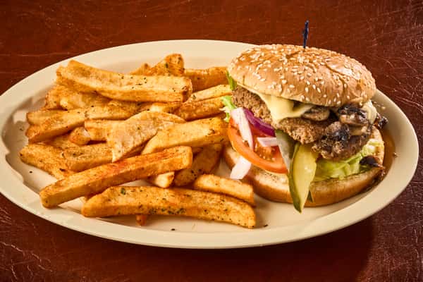 Mushroom Swiss Burger