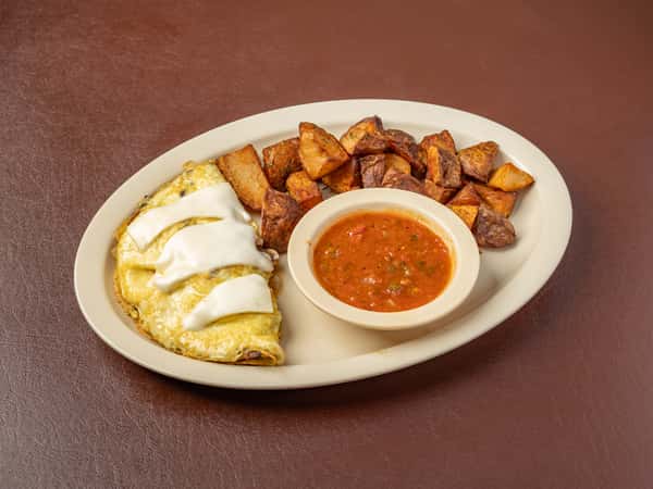 Mushroom Swiss Omelette