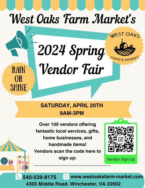 2024 Spring Vendor Fair at West Oaks Farm Market West Oaks Farm