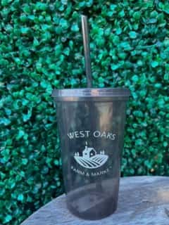 West Oaks Charcoal Tumbler W/ Straw