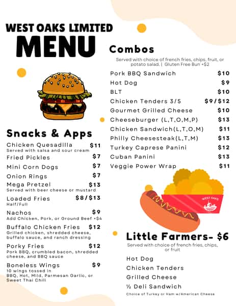 limited menu