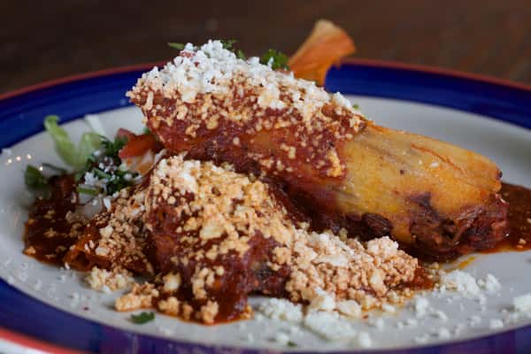 RED CHILE BEEF TAMALES