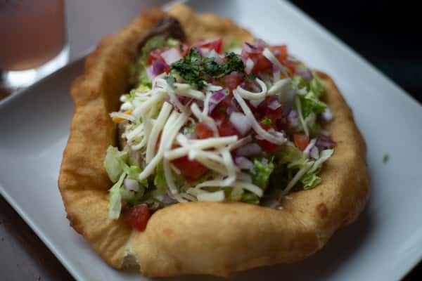 GREEN CHILE PORK NAVAJO TACOS