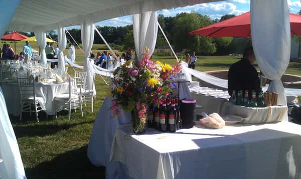 outside table