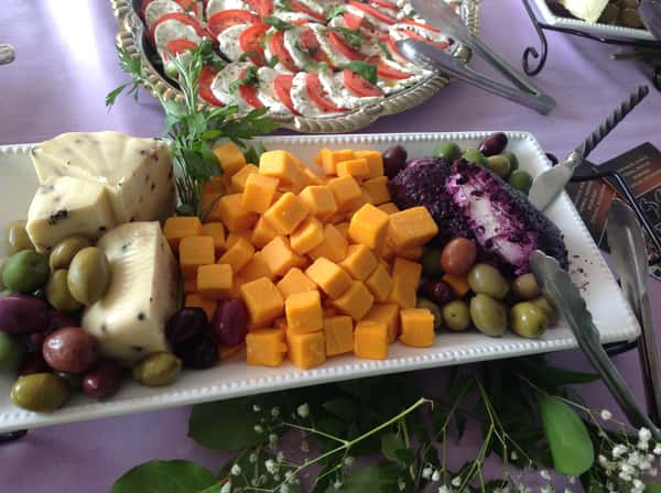 cheese and fruit tray