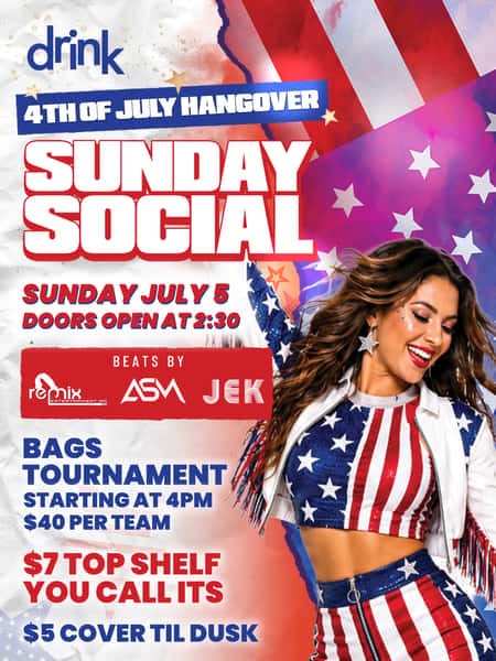 July social sunday at Drink nightclub