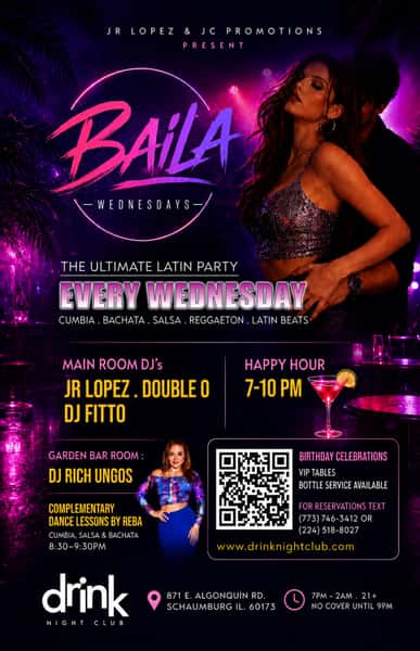 baila wednesdays at drink