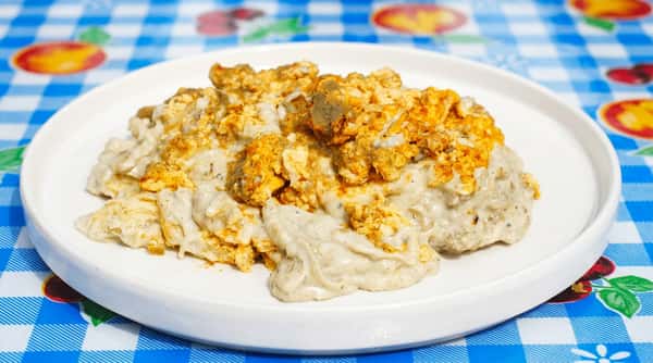 Chorizo Scramble Biscuits and Gravy
