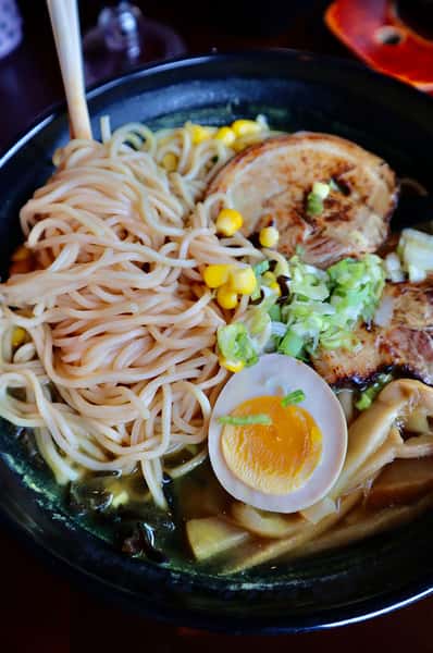 Delicious and amazing ramen bowl