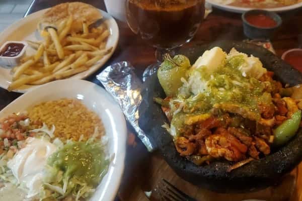assortment of dishes on a table