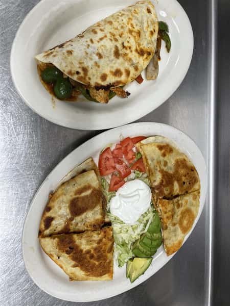 two dishes in the kitchen
