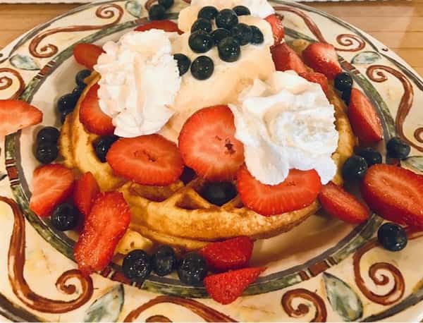 Red, White and Blue Waffle