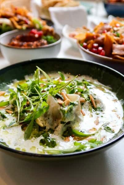 Variety of Mezze and Lebanese Dishes