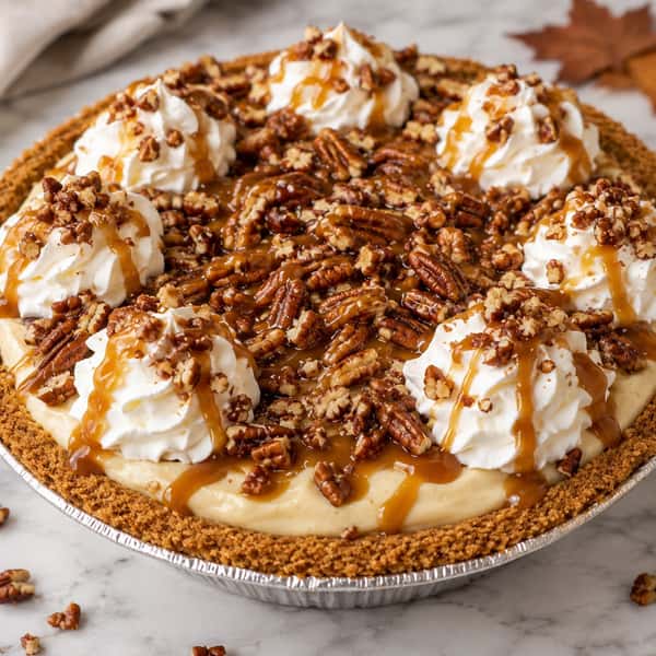 Maple Pecan Custard Pie