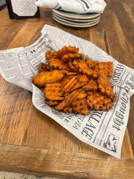 Side of Sweet Potato Waffle fries.