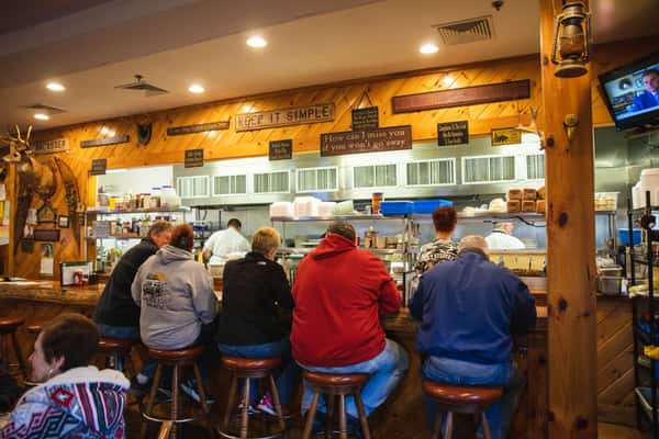 Customers enjoying food at Michael's Bridge Diner