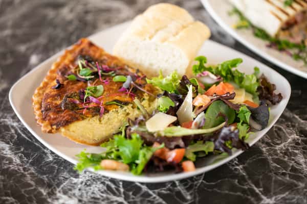 Spinach & Cheese Quiche