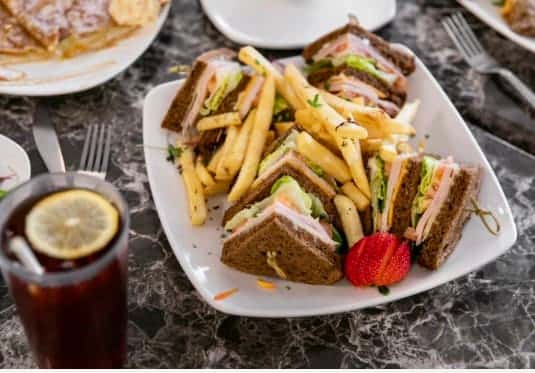 Club Sandwich with Fries