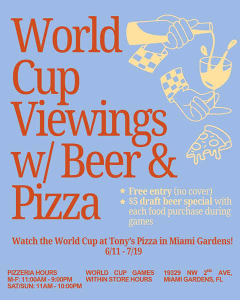 Join us during store hours for World Cup game viewings and a $5 draft beer special with food purchase!
#fifa #worldcup #soccer #pizza #beer