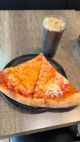 Slices are back! Available all day every day seven days a week morning till close, get two incredible slices of pizzas and a fountain drink for $11 plus tax toppings extra#tonyspizzamiami #pizzatime #foodiefinds #pizzabytheslice