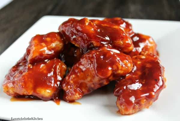 HONEY BBQ BONELESS WINGS 10 CT