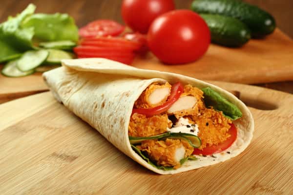 crisply chicken wrap