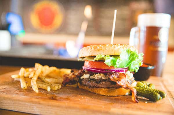 bacon blue cheese burger
