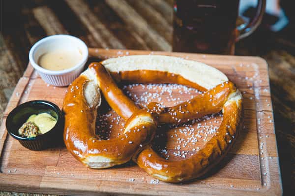 Bratzel with Beer Cheese Soup