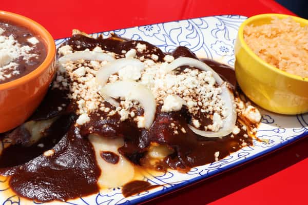 Chicken Mole Enchiladas
