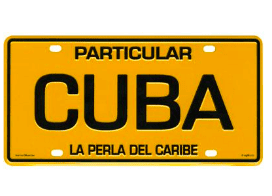 Cuba License Plate