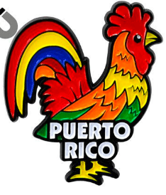 Puerto Rico Rooster Magnet