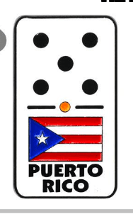 Puerto Rico Domino Magnet