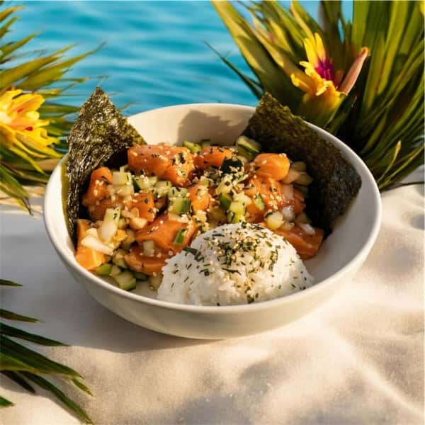 Salmon Poke Rice Bowl