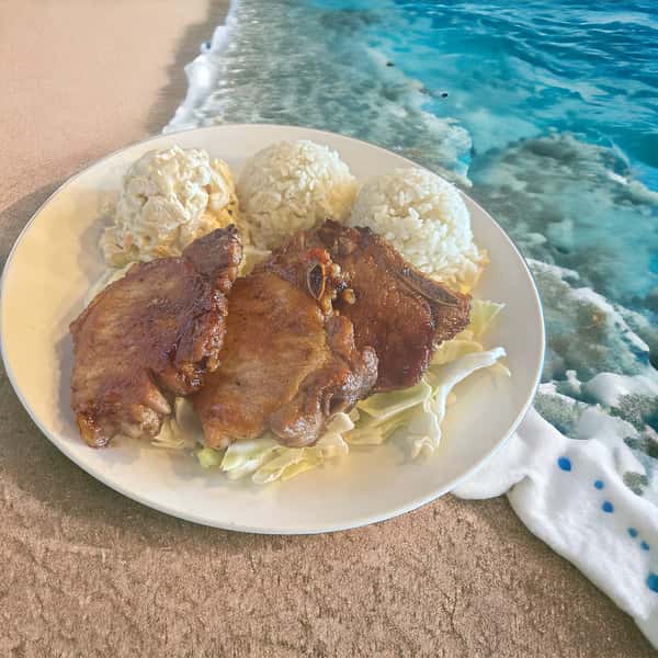 BBQ Pork Chops Plate