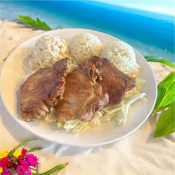 BBQ Pork Chops Plate