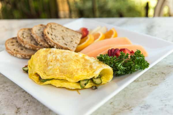 Grilled Veggie Omelet