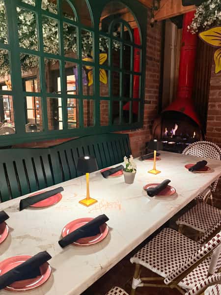 Outdoor party seating