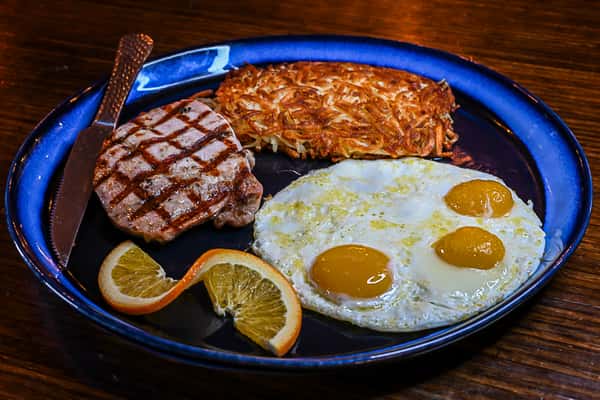 Pork Chop & Eggs
