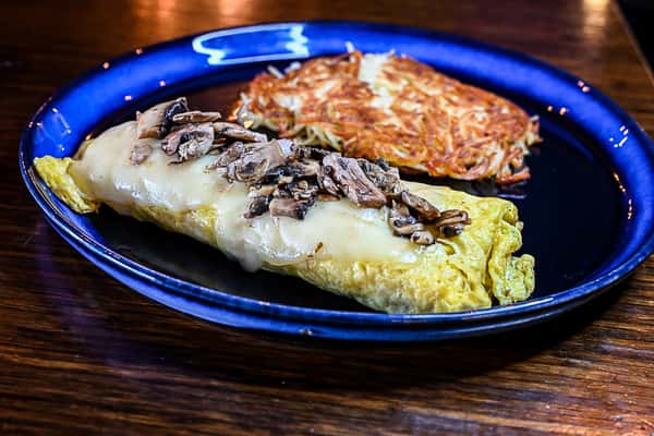Mushroom & Swiss Omelet
